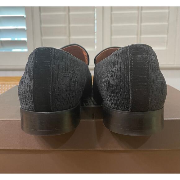 Florsheim Men's Postino Plain Toe Velvet Slip On Black Size 11 NIB - Picture 9 of 13
